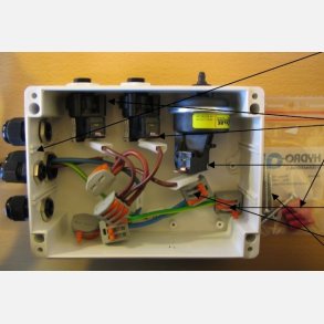 Styreboks - 1 til 2 funktioner pneumatisk med heater styring